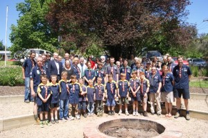 Scouts salute new home