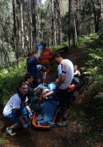 Paramedics in tricky double rescues