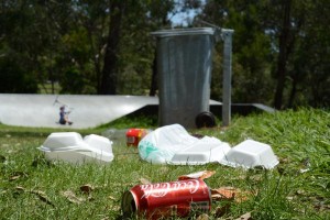 New park littered