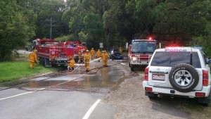 Driver burnt in car fire