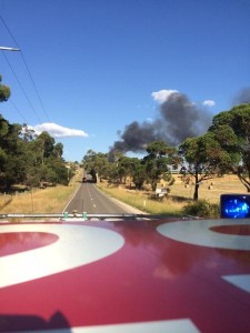 Toxic tip blaze tests firies