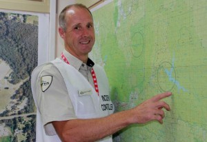 Forefront of fire