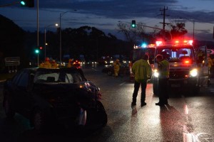 Intense crash injures two