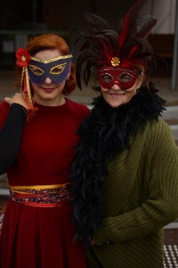 Ball of a time with masks