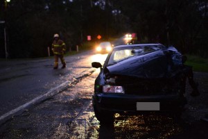 Pregnant woman airlifted after crash
