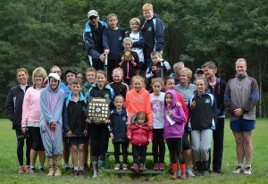 Trophy held aloft