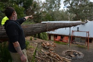 Lucky escape as winds wreak havoc