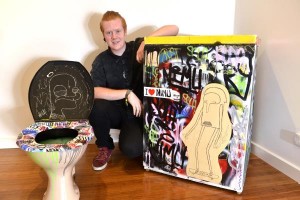 Flushed with creative art