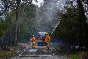 Firies called to runaway burn-off