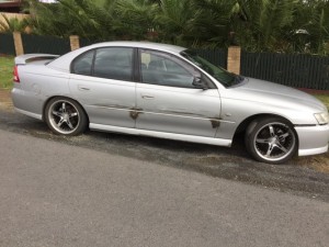 Hit and run on vehicle