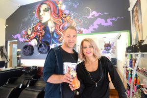 Street art adorns saloon