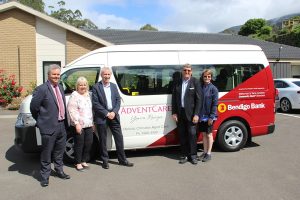 Out and about in the new bus