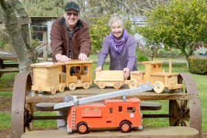 Wood working wonders at lavender farm