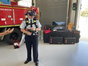 Virtual fire training