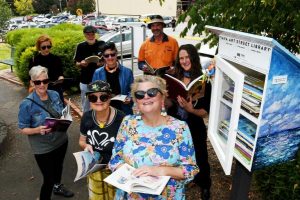 Street art library open