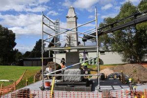 Cenotaph move ready for Anzac Day