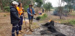Cultural burn at Coranderrk