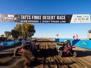 Sam takes to the desert for moto race