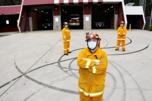 Hoons hit fire station