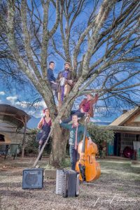 Babaganoush folk band performing in Yarra Junction