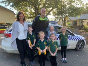 Police and parents join students for National Walk Safely to School Day
