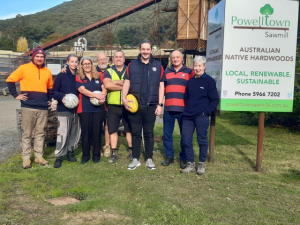 VicForests donation honours Powelltown FNC’s century-old connection to Powelltown Sawmill