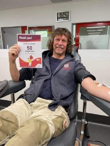 Hillcrest CFA member hits 50 blood donations