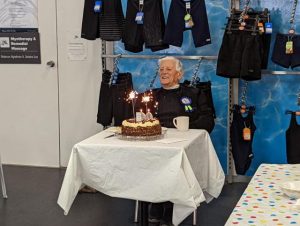 Egon Fink celebrates his 90th birthday at his beloved Yarra Centre