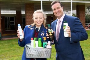 Student helping to ease inequity with donations for teen hygiene products