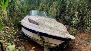 Forest Fire Management condemn dumpers who left boat in forest