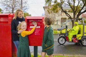 Warburton Post Office sharing free postcards to keep us connected