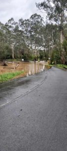 Flooding and road closures in Upper Yarra