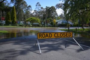 Heavy rain causes flooded roads and several closures across the Yarra Valley