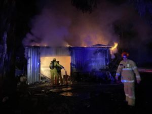 Air compressor believed to have caused shed fire in Launching Place