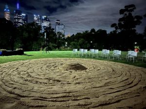 Djirri Djirri Dancers perform at dawn service on Survival Day