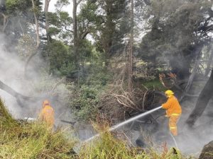 Roadside fire reignites reminder to slow down for emergencies