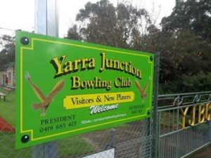 Barefoot bowls at Yarra Junction