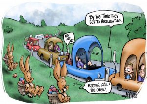 CRATOON: Long wait to leave for long weekend