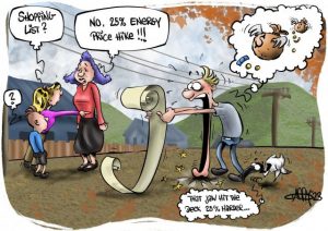CARTOON: Energy hike hurt