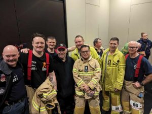 Fundraising firies proud of stair climb success