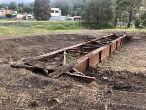 La La turntable restoration and refurbishment underway