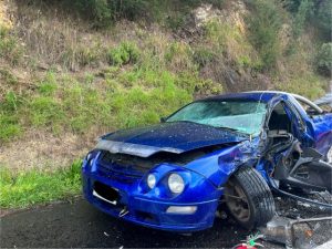 Crashing chaos on wet Upper Yarra roads