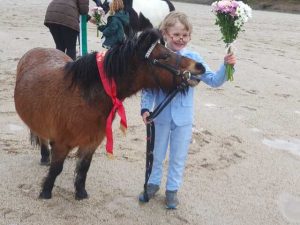 Beginners enjoyed horse riding