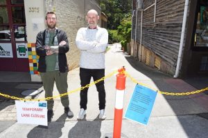 Under the surface of temporary Warburton laneway closure