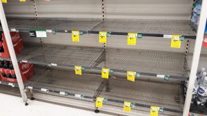 Woolworths warehouses’ strike action leaves the Yarra Junction store’s shelves bare