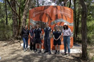Gladysdale water tank art completed with the help of Upper Yarra Secondary College students