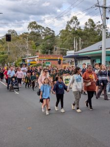 Yarra Junction community march for Anzac Day