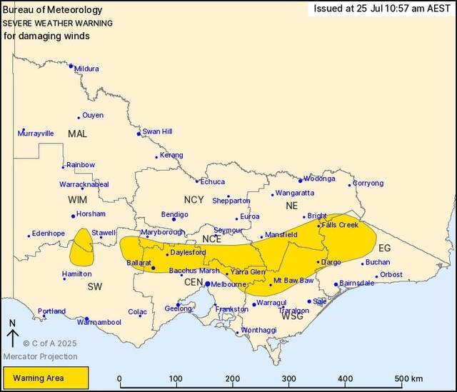 Strong winds this Saturday, 26 July