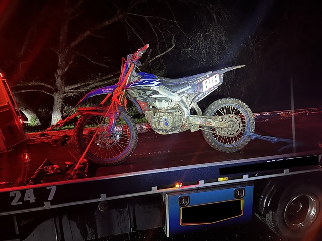 Unregistered bike offence in Powelltown