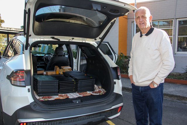 Meet Ray: The retiree refurbishing laptops for kids in need